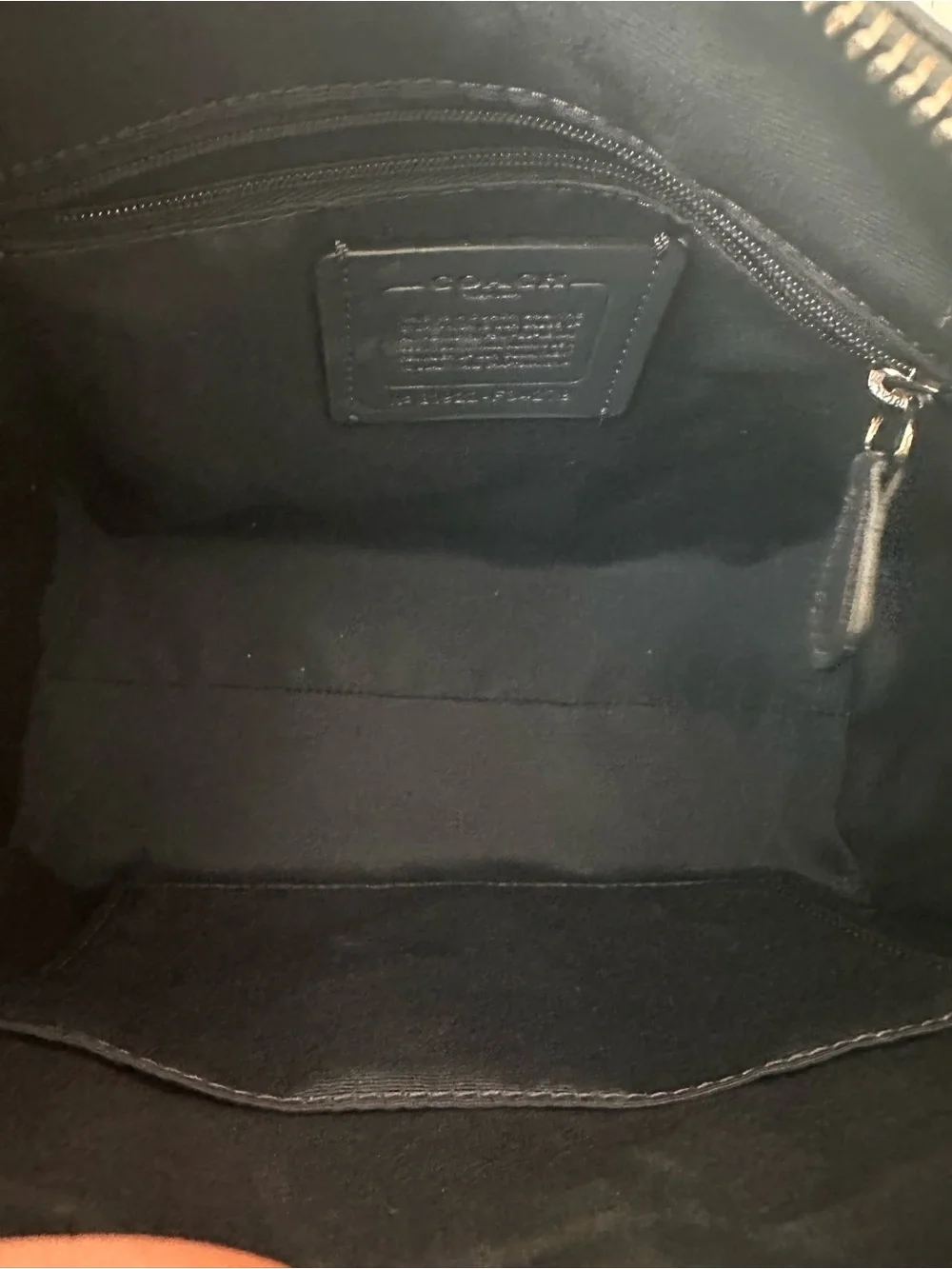 Coach Brown Signature Satchel with Black Handles